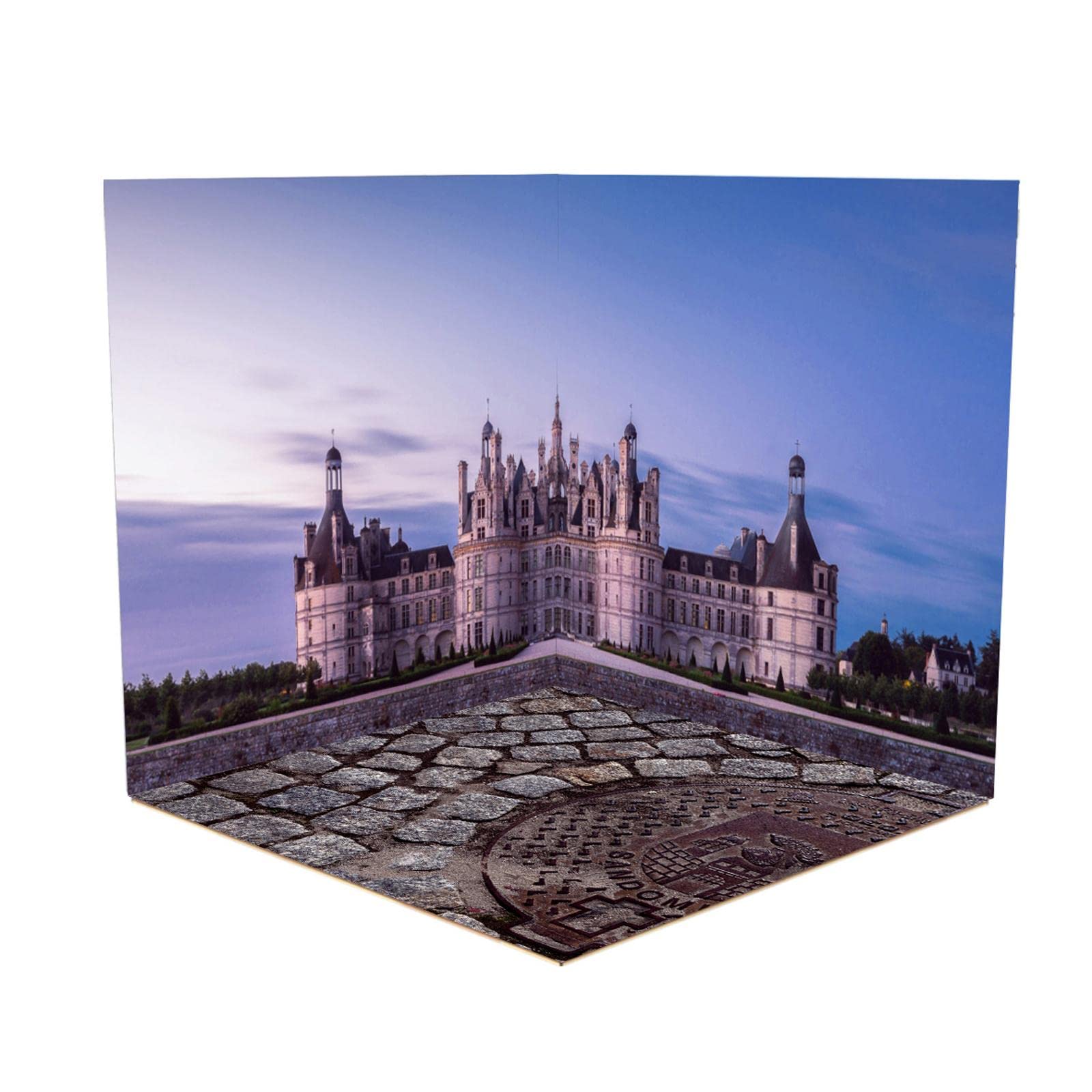 Menolana 1/12 Scale Backdrop Show Display Organizer Collection Diorama for Action Figures , Style C