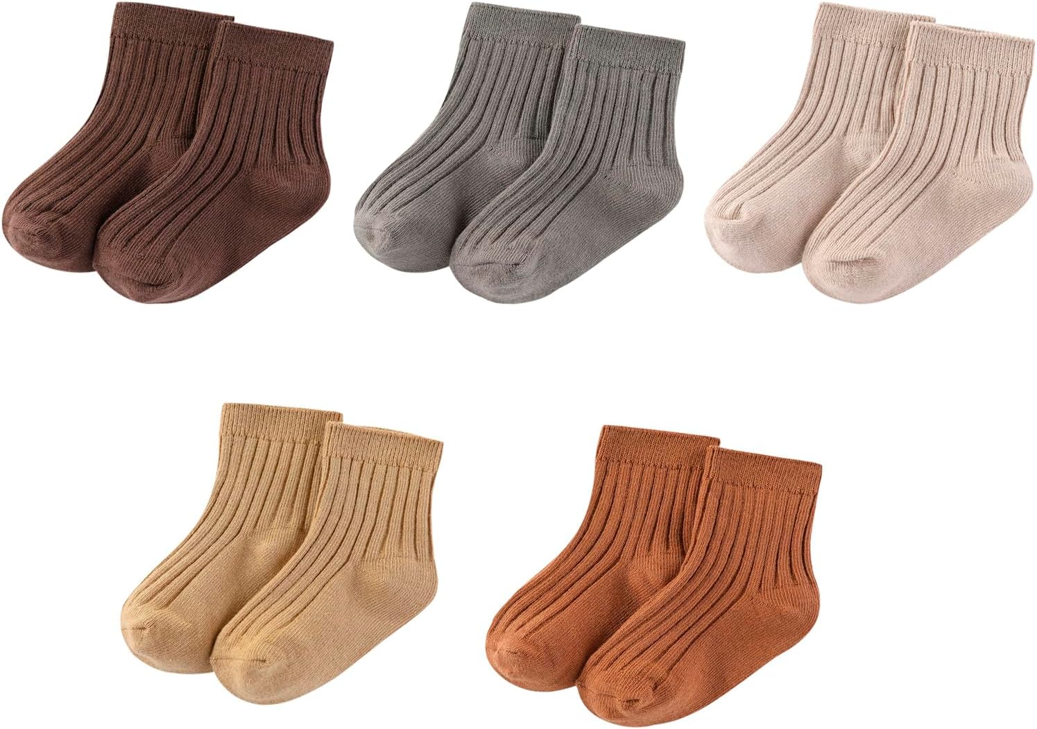 MAMIMAKA Newborn Baby Boy Girl Caps Mittens Socks Set Cotton Baby Essentials Accessories (Hats+Gloves+Socks)