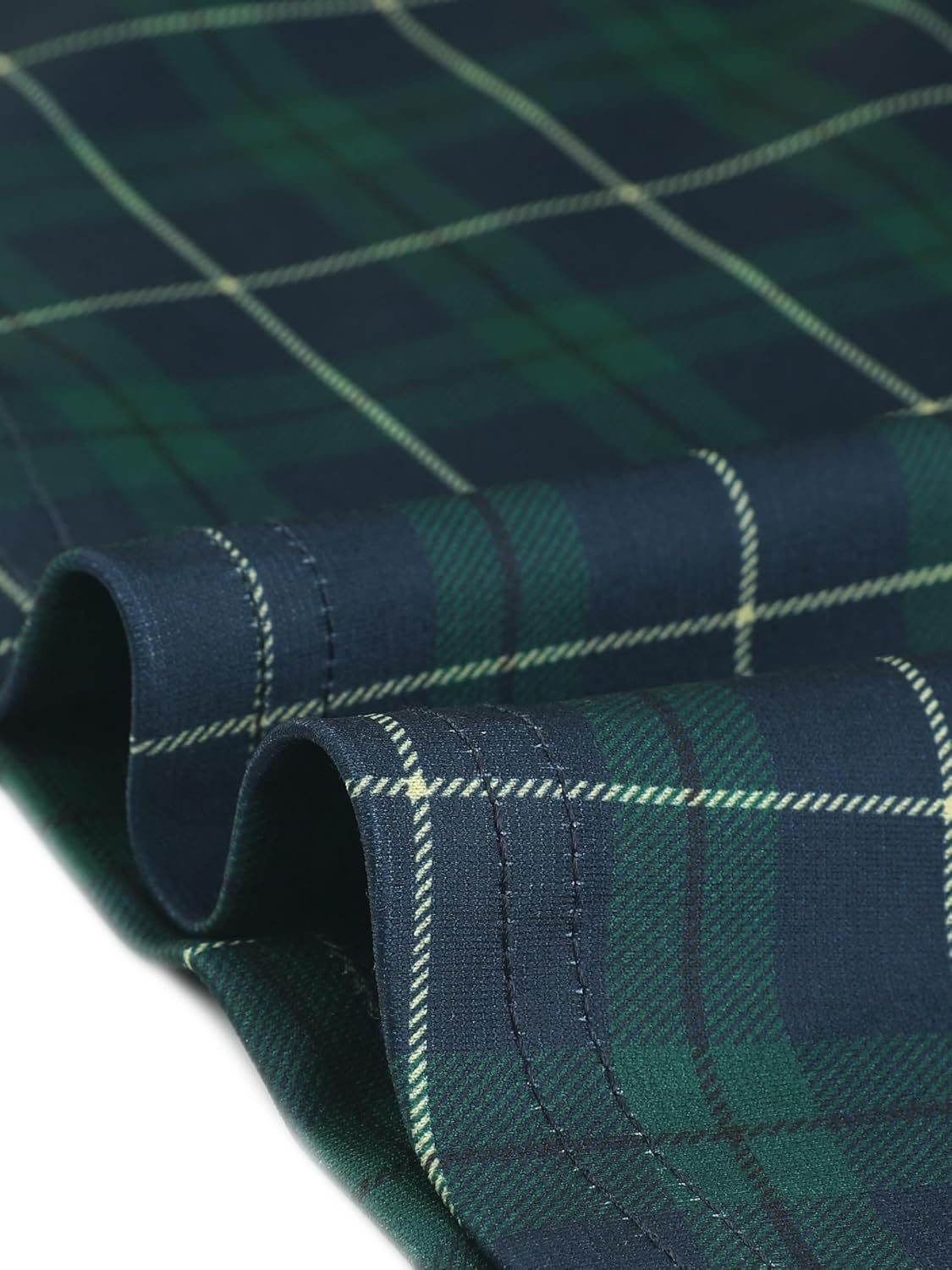 Agnes Orinda Women's Plus Size Overall Pinafore Dress Casual Plaid Printed Swing Adjustable Straps Dresses - Image 5