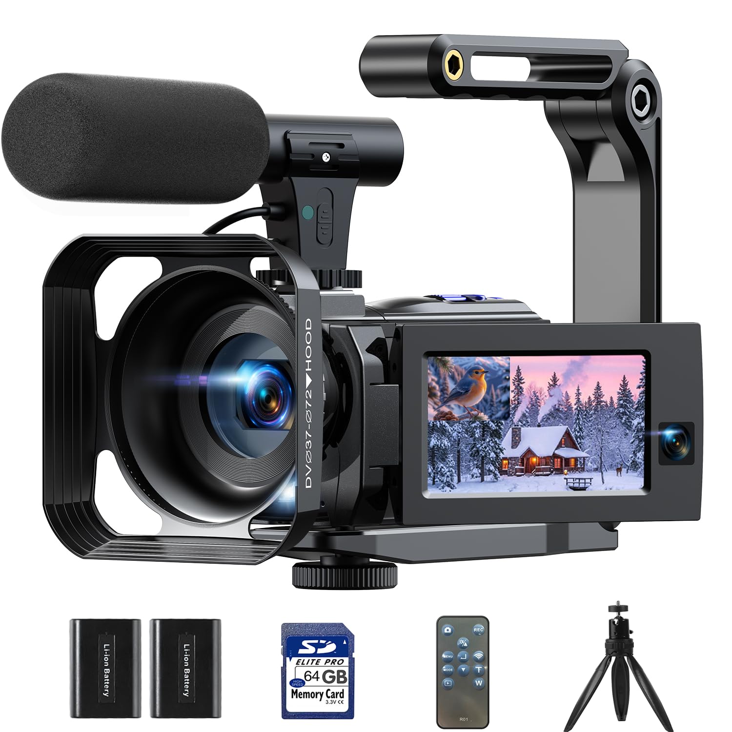 CAMWORLD 5K Dual Lens Camcorder