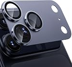 WSKEN for iPhone 17 Pro Max Camera Lens Protector, [Military Grade Shatterproof] [Strong Adhesion] Metal Aluminum Alloy Tempered Glass Camera Screen Protector for i, Orange Titanium