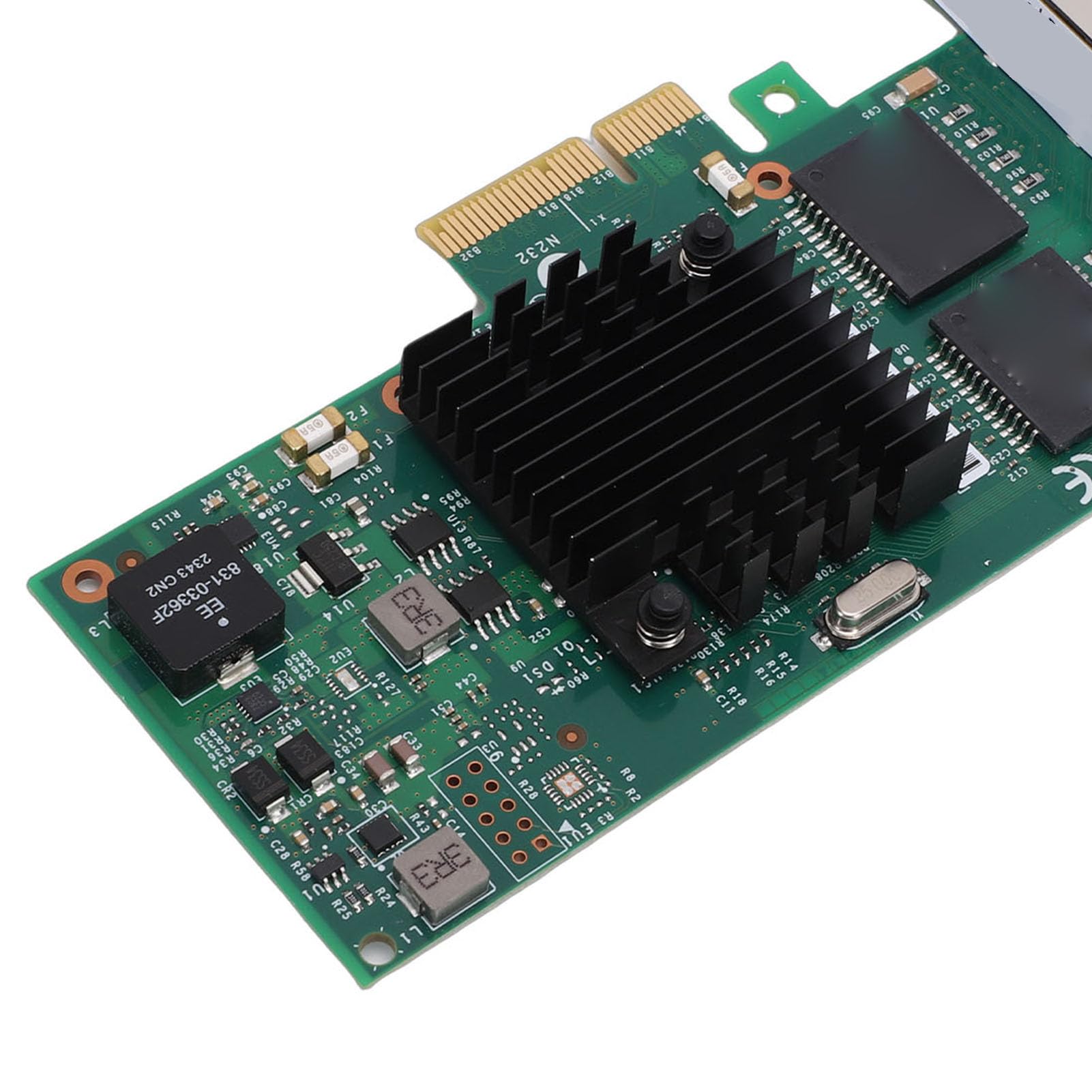 Cryfokt Scheda di Rete Gigabit PCIe a 4 Porte Chipset 82580 Adattatore Ethernet Quad RJ45 con Staffa a Basso Profilo Scheda di Rete Server per PC Desktop Industriali e Workstation