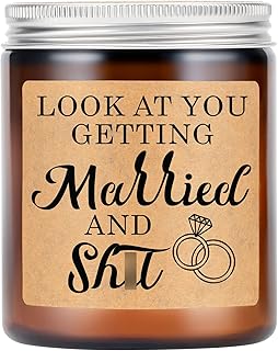 LEADO Lavender Scented Candles - Funny Wedding Gifts, Engagement Gifts for Women, Friends - Bridal Shower Gifts, Bride, Br...