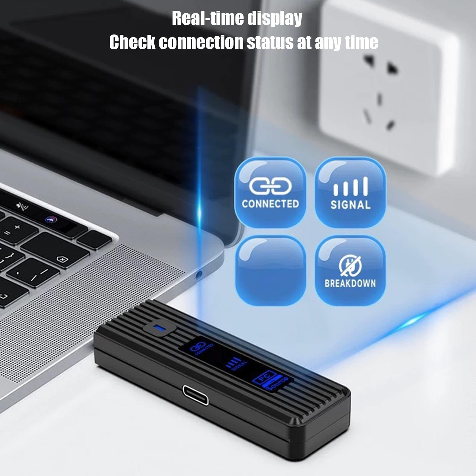 Trasmettitore e Ricevitore Video Senza Fili Dispositivo Streaming Video | Di Trasmissione Universale Per Elettronica Computer Monitor