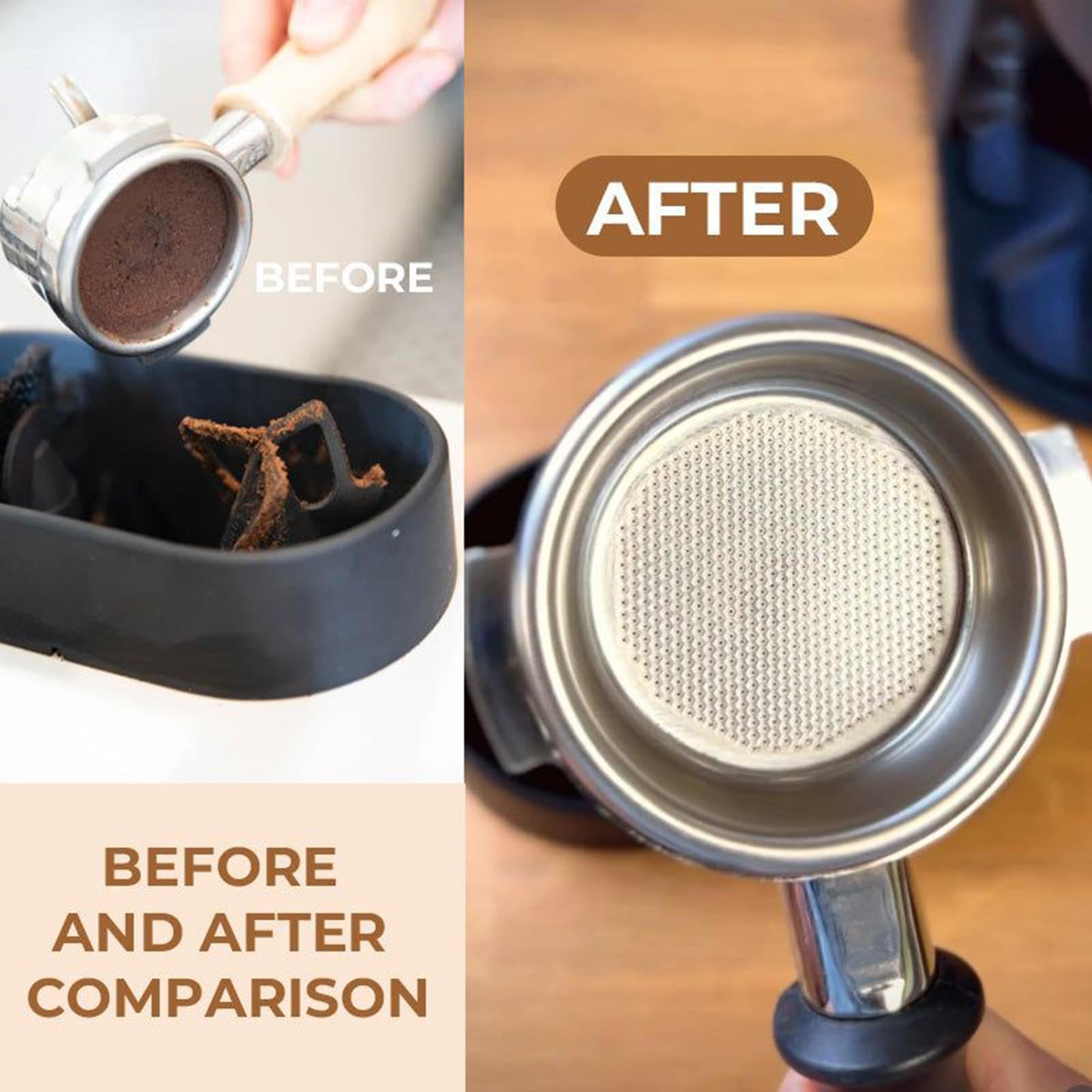 2025 Nouveau Kit De Nettoyage De Porte-Filtre À Café, Nettoyeur Électrique Automatique Marc Café, Compatible avec Les Porte-filtres De Machine À De 51/53/58 Mm, Idéal pour Un Usage Domestique
