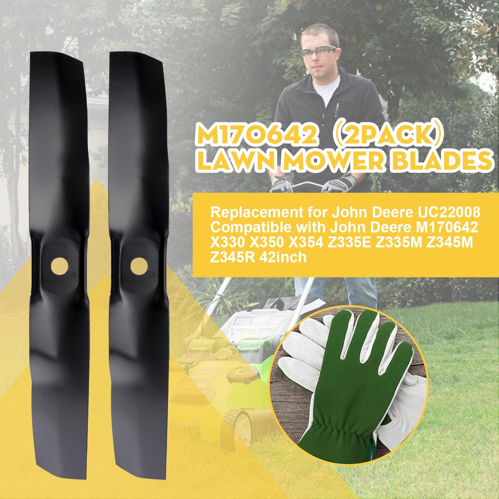 42 Inch John Deere X350 Blades Pk Blade For John Deere M170639