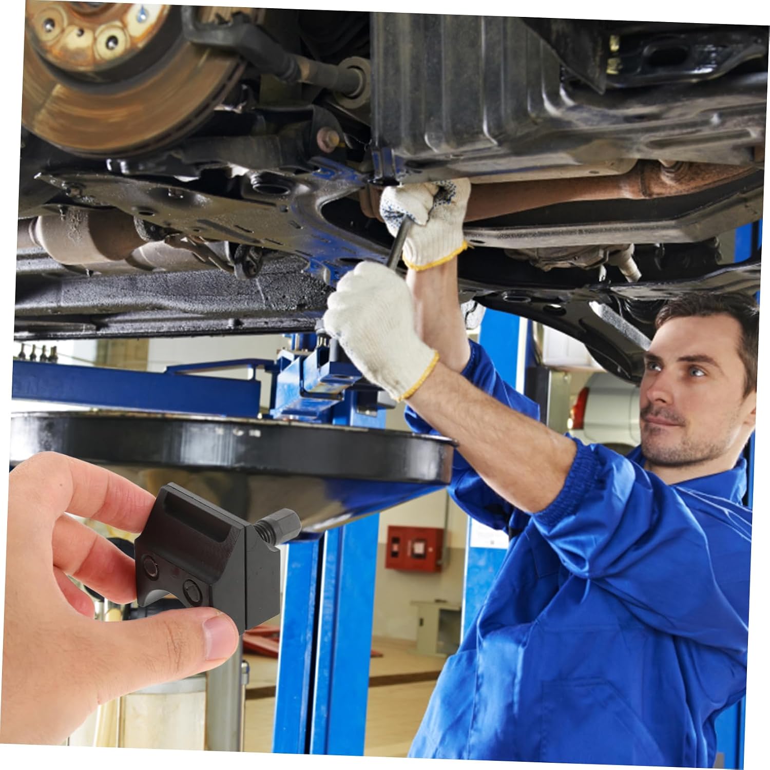 HEALLILY Automotive Suspension Strut Splitter Tool Wrench Steering Spreader for Hub Separation and Strut Repairs Double Ended Design for Precision Use