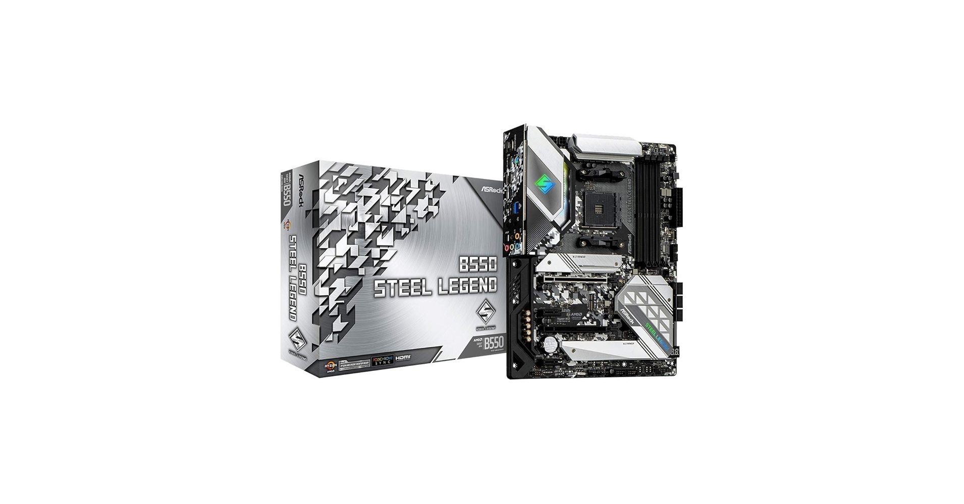 ASRock B550 STEEL LEGEND マザーボード ASRock > B550 Steel Legend