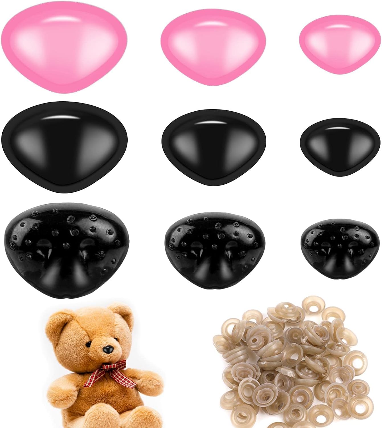 Noses for Stuffed Animals, Animal Safety Noses for Crochet