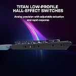 Turtle Beach Command Series KB7 TKL Wired Gaming Keyboard, 4.3” Touchscreen Command Display, Titan Low-Profile Hall Effect Switches, Double Shot PBT Keycaps, True 8K Polling, PerKey RGB Lighting | Touchscreen Command Display, Low-Profile Hall-Effect 