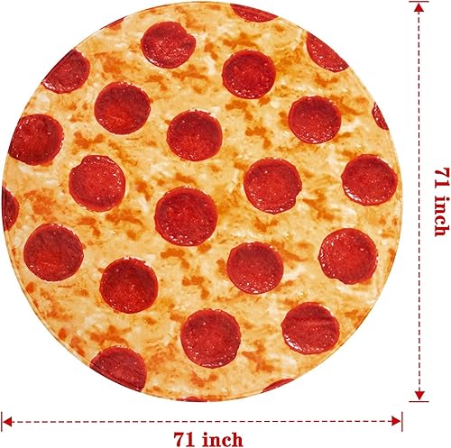 Miniatura 26 de mermaker Cobija de doble cara con estampado de tortilla para burritos Beige