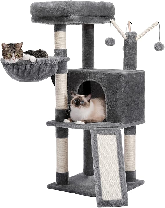 PAWZ Road Cat Tree, MultiLevel Cat Tower for Indoor Cats, Cat Climbing