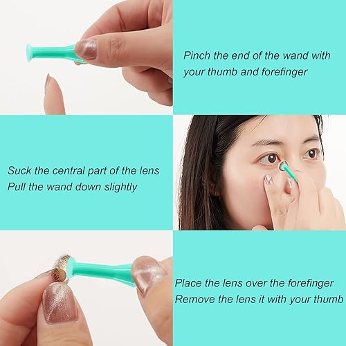 Miniatura 4 de AITIME 12 piezas de émbolo removedor de lentes de contacto duro, herramienta de extracción de contacto para lente escleral y herramienta de