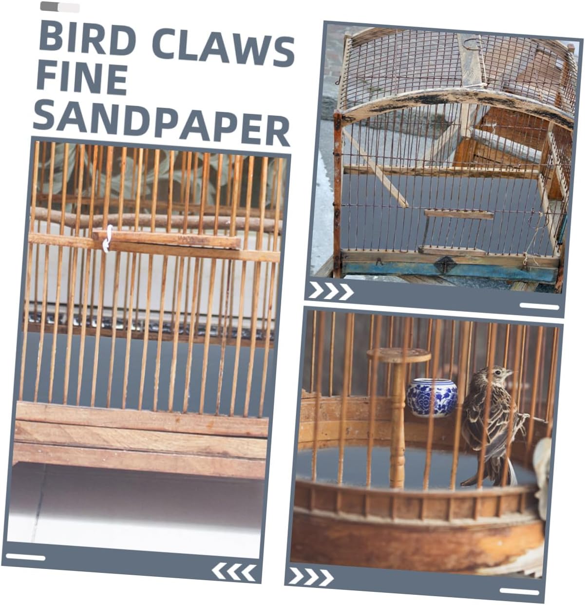 5pcs Bird Cage Sandpaper Sheets 28x23cm Replaceable Gravel Liner Paper for Parrot Claw Grinding Pet Cage Mat Accessory Style