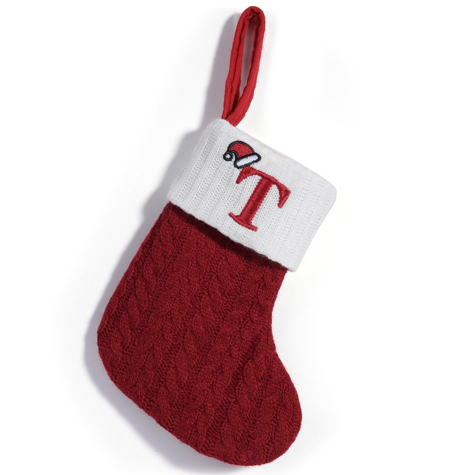Limtula Individualized Knitted Holiday Alphabets Stocking Decorations User Friendly Sturdy Bags Unique Ornament