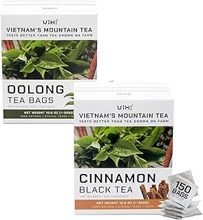 Bundle of Oolong Tea and Cinnamon Black Tea - 150 Bags