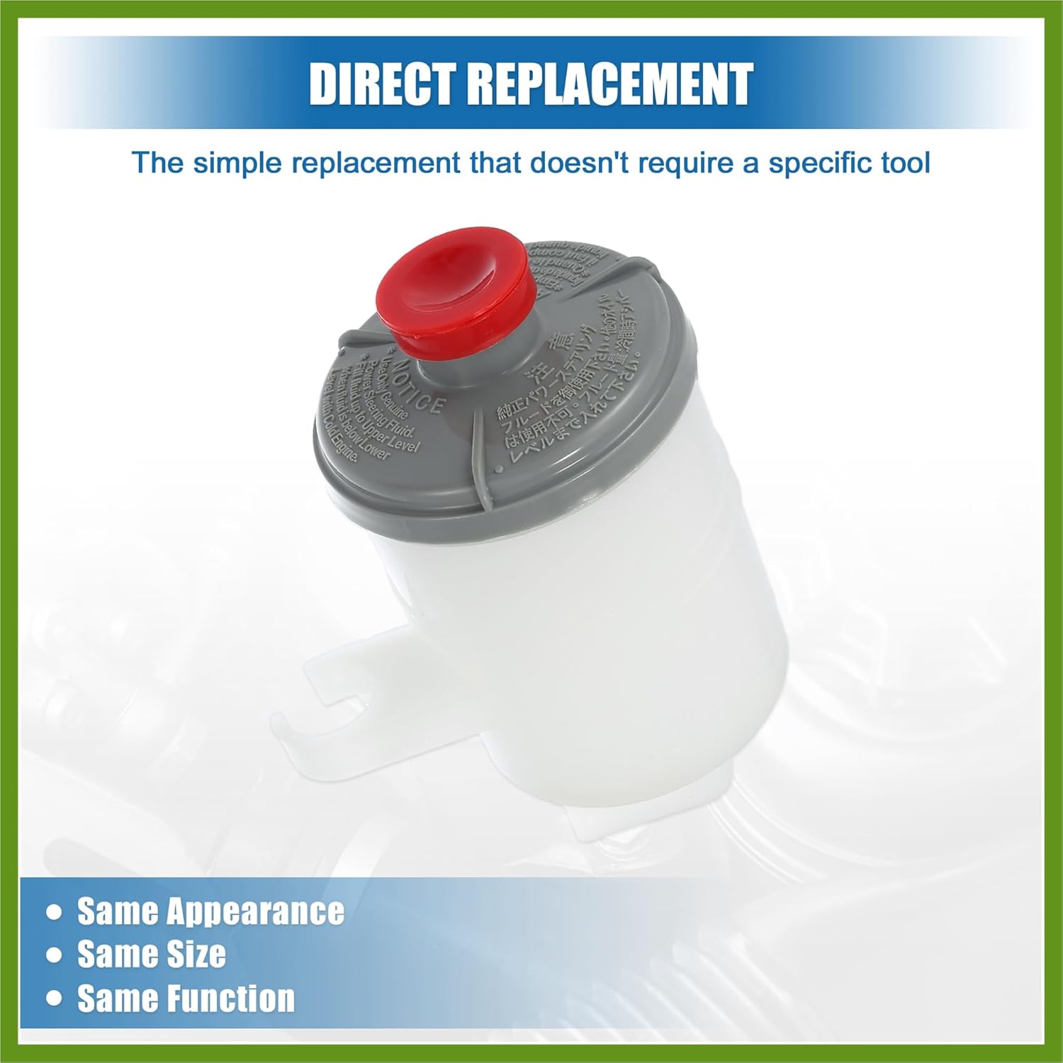 Power Steering Reservoir Automotive Power Steering Tank Replacement No.53701-S9A-003 for Honda CR-V EX LX 2002-2006 for Honda CR-V SE EX-L 2005-2006 Vehicle Components