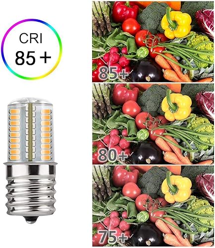 Miniatura 7 de DiCUNO Bombilla LED E17 regulable, luz para electrodomésticos debajo del horno de microondas, 4 W (equivalente incandescente de 30 W), blanco cálido