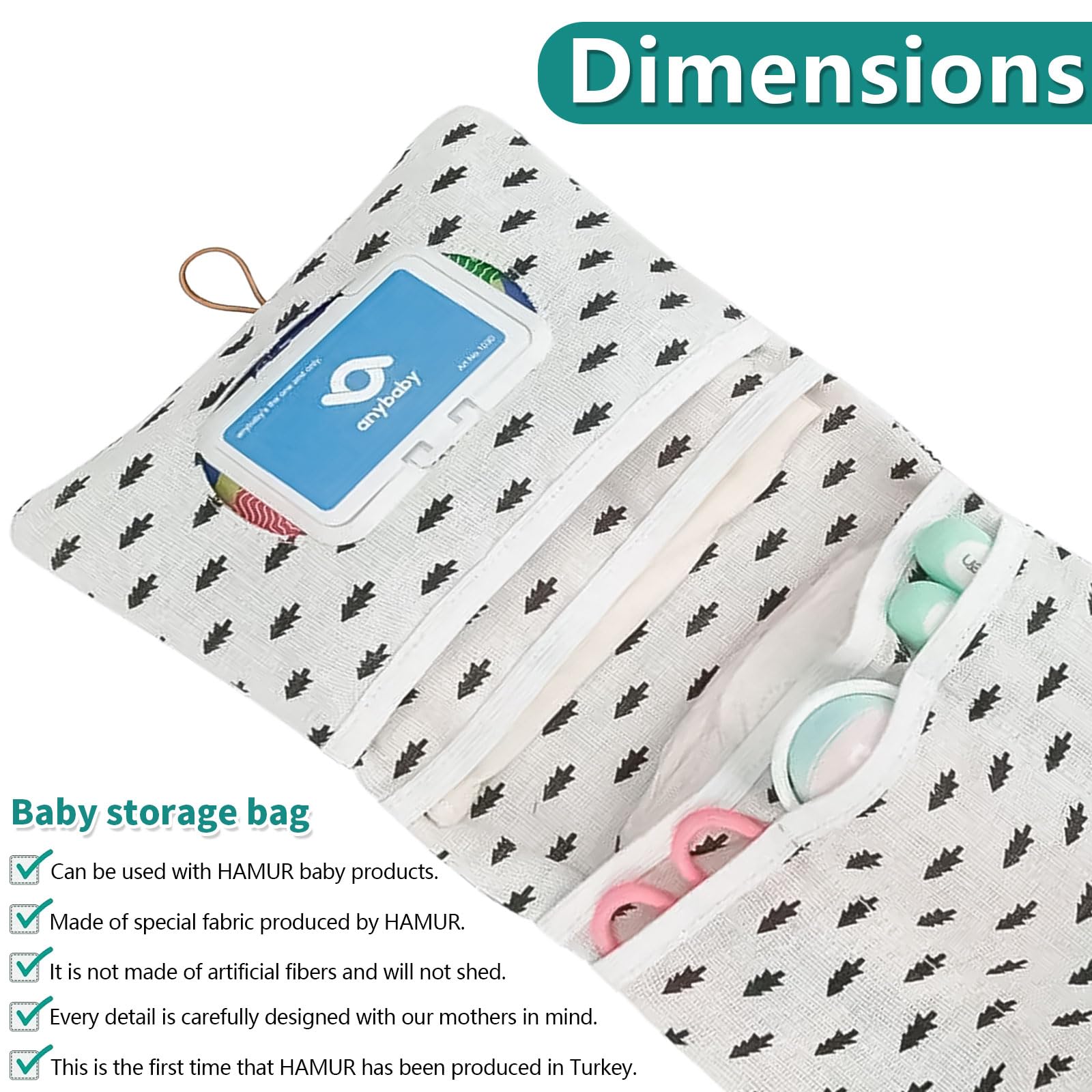 Borsa per pannolini 2 in 1 Leaves Balena Elefante organizer per bambini