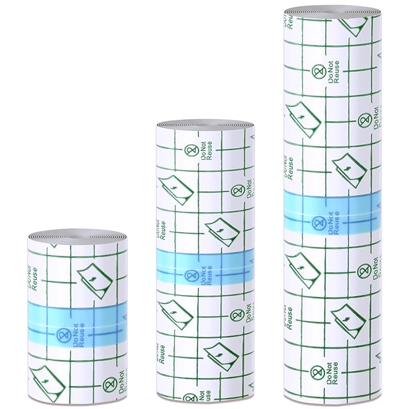 Emalla Película Transparente para Cuidados Pós-Tatuagem, 3 Rolos