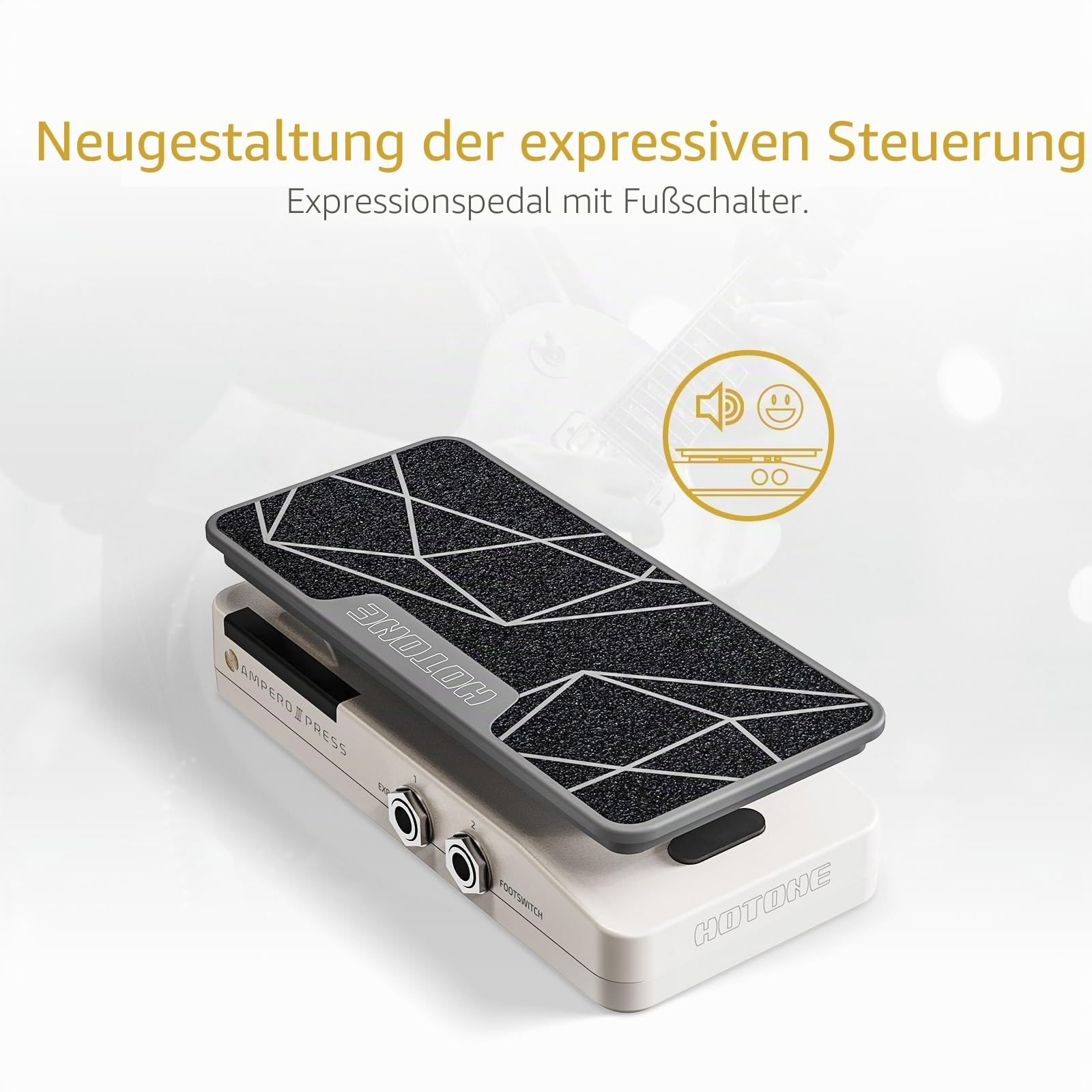 HOTONE Passive Volume Expression Fußschalter 2 in 1 Gitarreneffekt Pedal EXP Ampero II Press