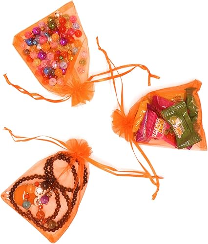 Miniatura 287 de Dealglad 100pcs Drawstring Organza bolsas de joyería caramelo para fiestas, casamientos, regalos Negro