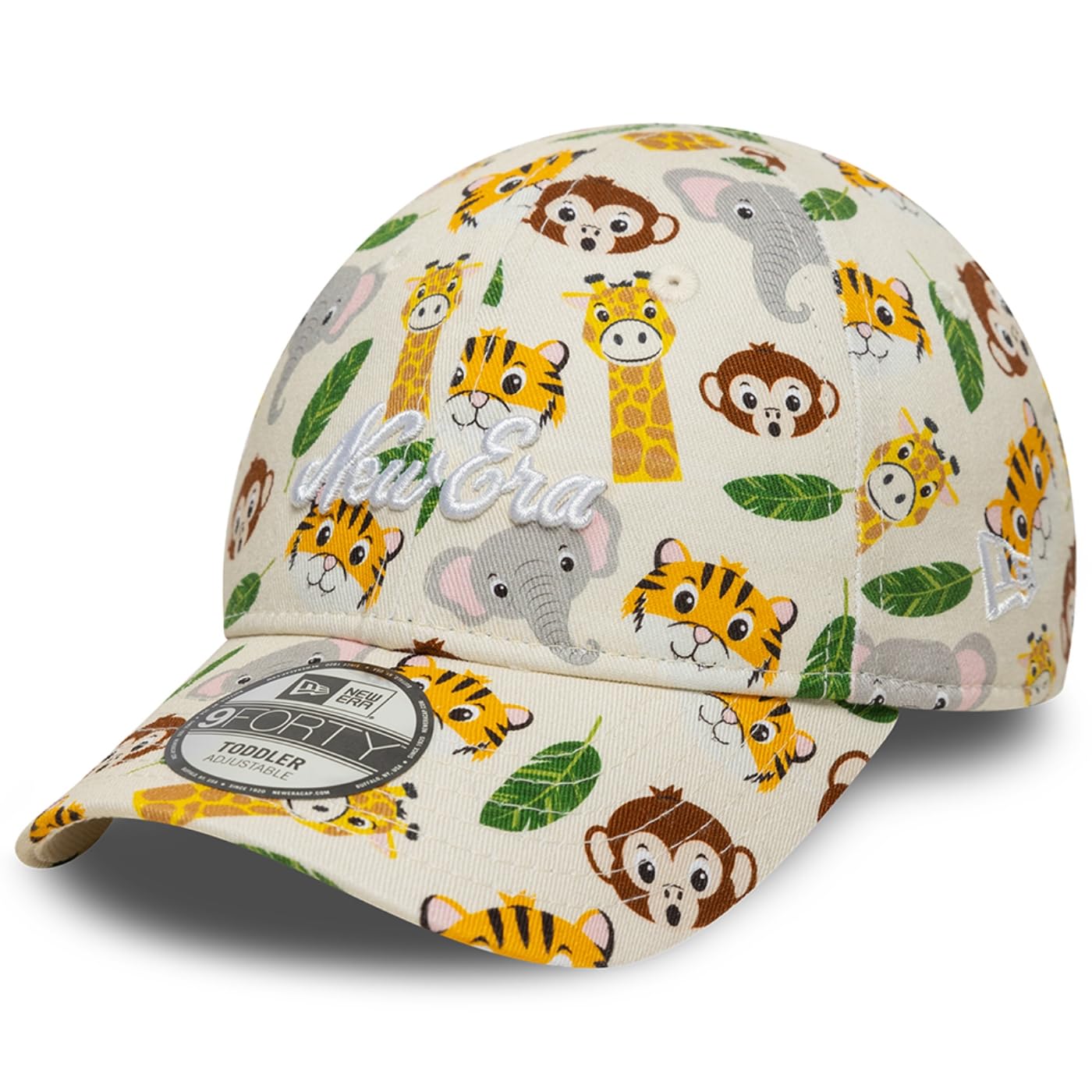 New Era Czapka dziecięca 9FORTY Animal Safari, beżowa, jeden rozmiar