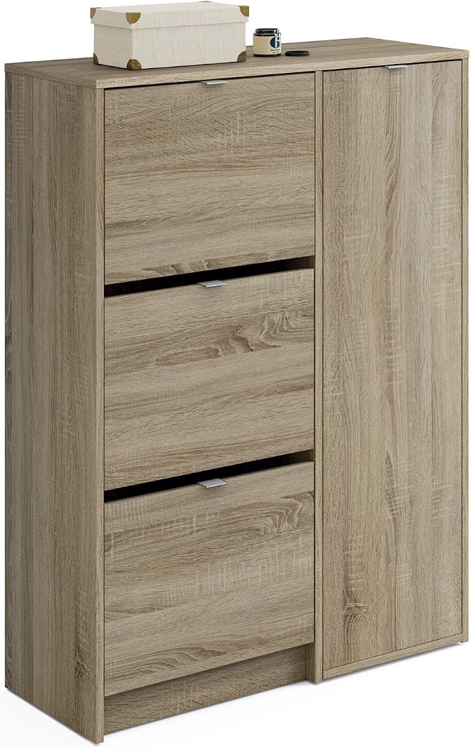 Armoire Hévéa 2 portes, 2 tiroirs, 100x55x195cm HELENA | Armoires / Penderies | Pier Import
