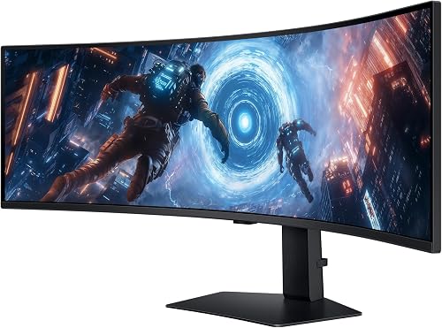 Samsung Odyssey G91F, Ultrawide Curved 32:9, Gaming Monitor, 49 Zoll, LED-VA-Panel, DQHD, 5120 x 1440, DisplayHDR 600, AMD FreeSync Premium Pro, 1ms, 144 Hz, Schwarz, LS49FG916EUXEN - 6