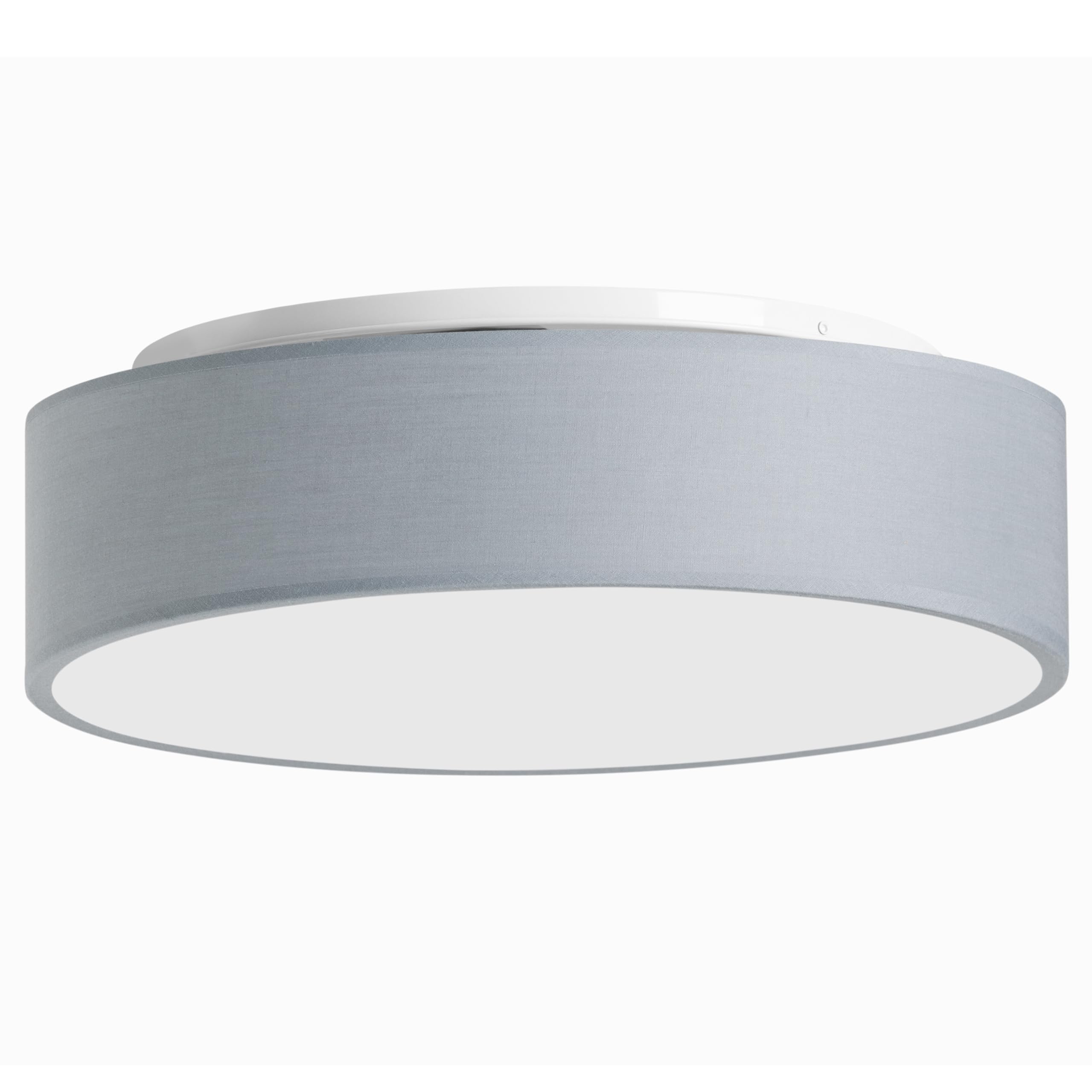 Zedelmaier Deckenlampe Stoff E27 max.40W Deckenleuchte mit Stoff-Lampenschirm Wohnzimmerlampe Schlafzimmer Kinderzimmer Flur Lampe Decke Lampenschirm