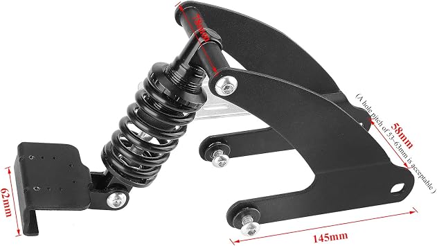 Rear Suspension Kit for Segway Nine-bot ES1 E22 E25 Electric Scooter Shock Absorber Accessories with Reflective Strips and LED Side Light
