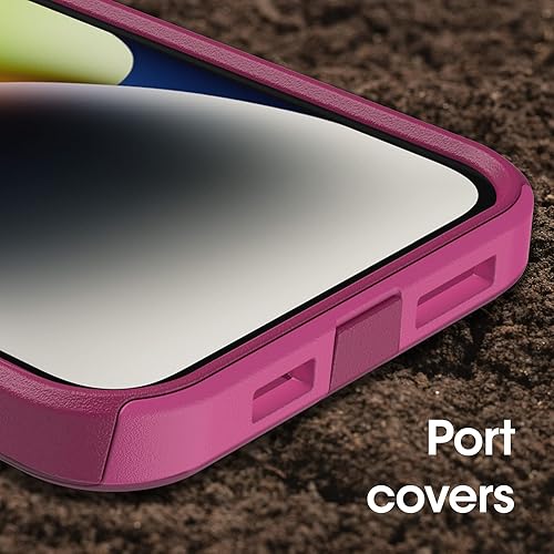 Miniatura 5 de OtterBox INTO The Fucshia - Funda para iPhone 14 Plus Commuter (rosa), delgada y resistente, apta para bolsillo, con protección de puerto