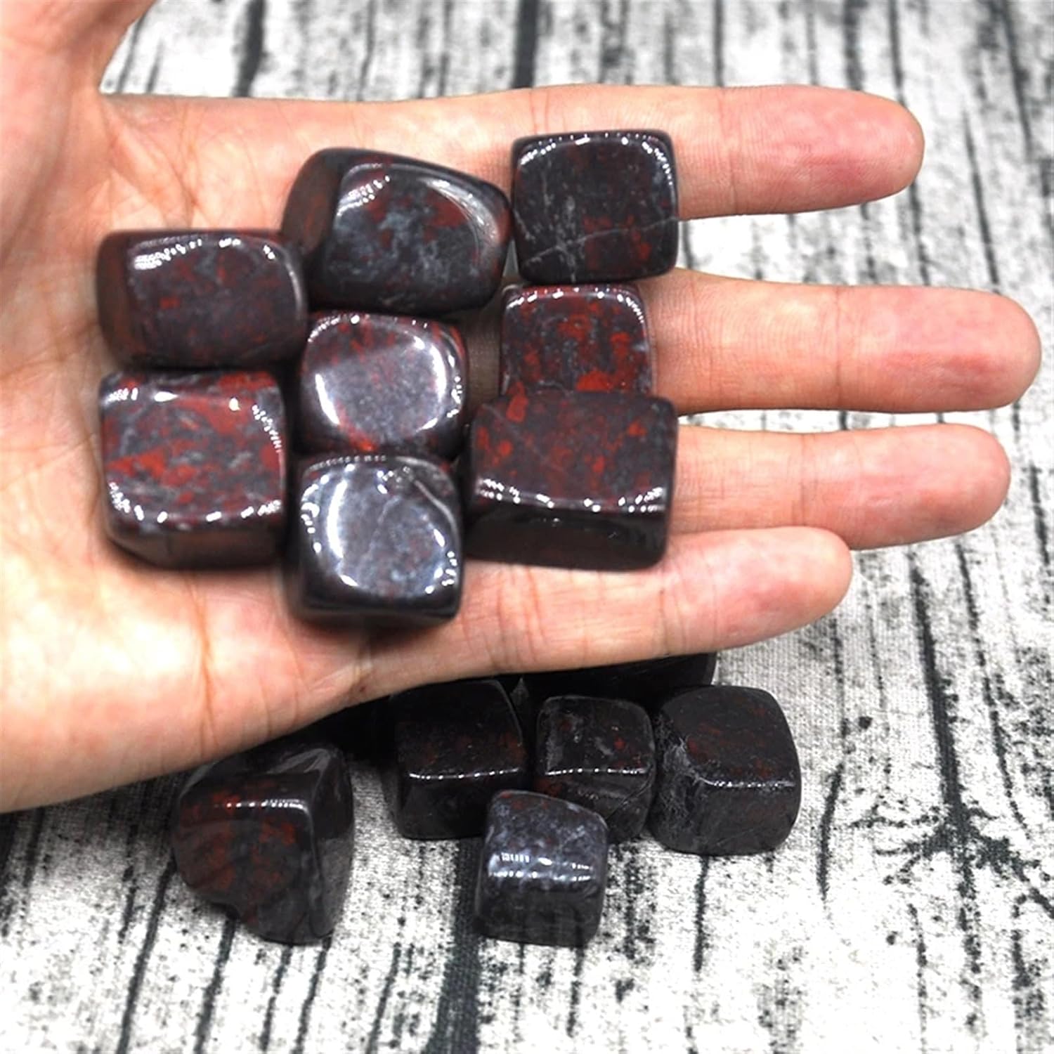 KatLin Beautiful Natural Brecciated Jasper Gravel Specimen Size Irregular Tumbled Stones Reiki Healing Crystal Quartz Mineral Home Aquarium Decor Ornaments (Size : 500g)