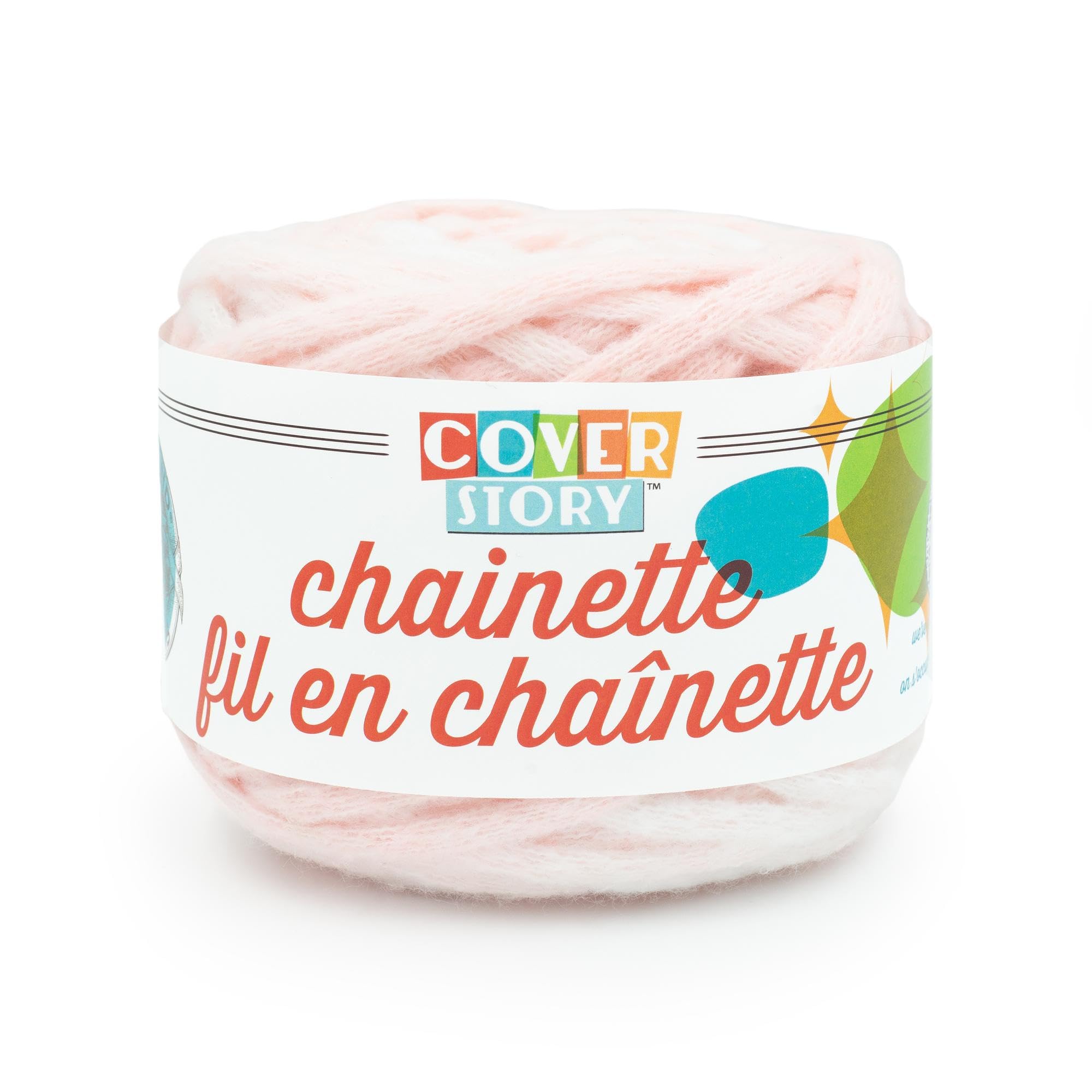 Lion Brand Cover Story Chainette Yarn-Blush