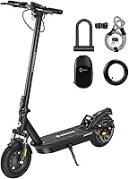 Vista 10 de ECOROAD EC9/10 Electric Scooter for Adults, 500/750W Motor & 21/25 MPH & 25/32 Miles Long Range, 10" Tires with Dual Suspension, Foldable Commuting