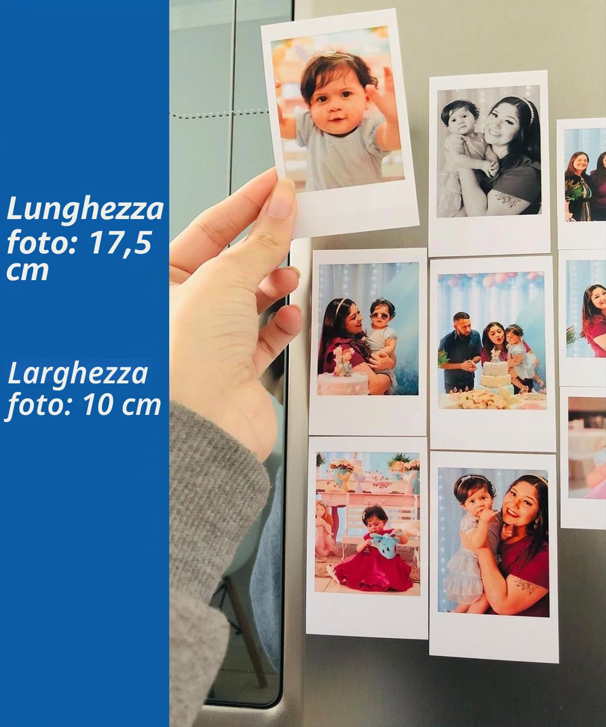 Yoton Carta Fotografica Lucida, 6 “x4” Carta Fotografica a Colori Vivaci, 54 Conteggi e 1 Cartuccia D'inchiostro, per stampante fotografica YP01