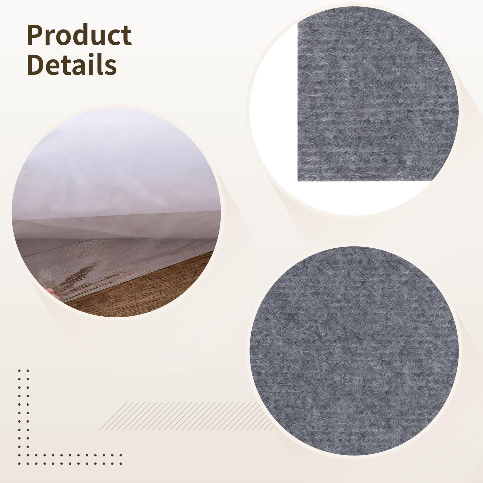 10-Piece Self-Adhesive Floor Mats, Japanese Style Carpet Tiles for Living Room and Bedroom, Non-Slip Mats for Crawling Babies & Toddlers