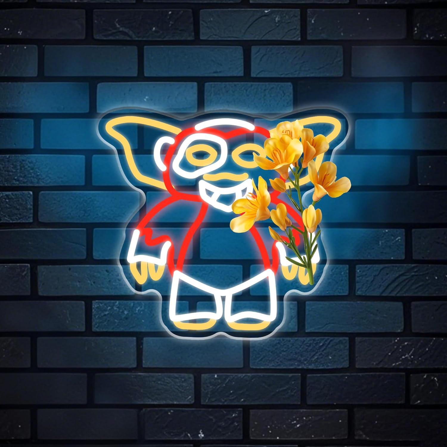 Gremlins Neon Sign for Wall Decor, LED Neon Light, USB Powered, Dimmable, 12.7x11.6 Inch, Man Cave Dormitory Decoration
