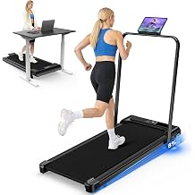 Incline Walking Pad with Incline 8% & 2.5HP, Quiet Under Desk Treadmill35DB for Home Office, Upgraded Portable Treamill with High 350LB Capacity, Portable Treadmill with LED Display & Remote Control