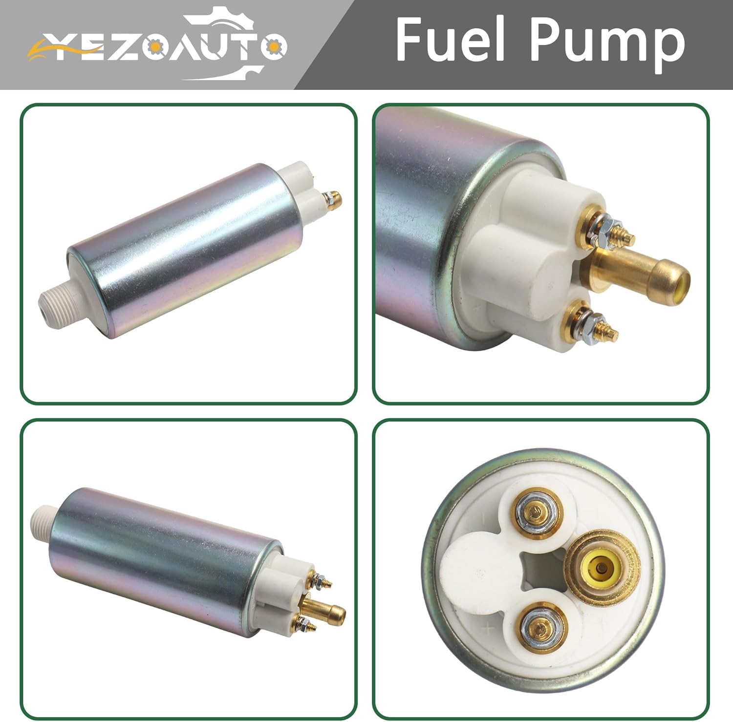 External Low Pressure Electric Fuel Pump with Installation Kits for Mercury Marine Outboard 225HP 2003-2005 Yamaha Outboard 200HP 225HP 250HP 2001-2010 69J-24410-02-00 888251T