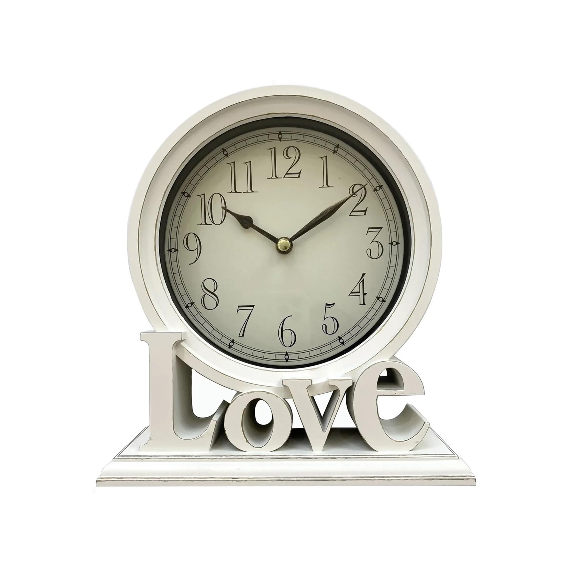 YHxFlux Retro Desk Clock Retro Display Desk Clock Desktop Small Alarm Quiet Table Bedroom Decoration Living Room Home Sitting Bedside Decor