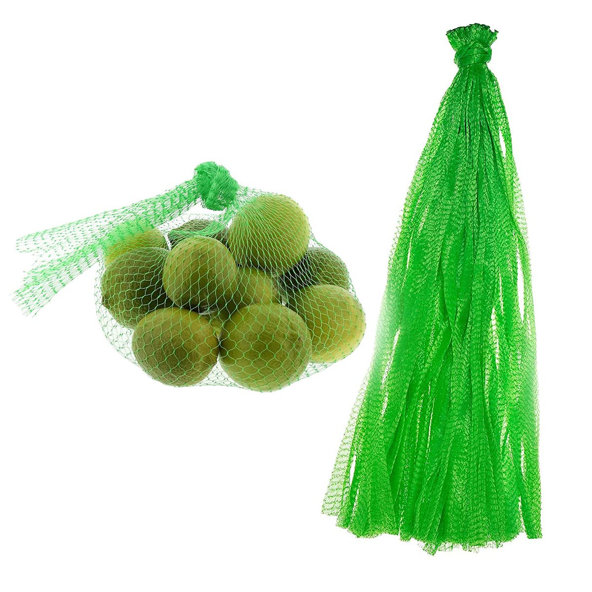 ENPOINT Lot De 100 Sacs En Maille Pour Légumes, Fruits De Mer Avec Fermetures à Boucle, Sacs Réutilisables Pour écrevisses, Crabe, Bouillir Les Treillis, Les Fruits, Les Oignons, 50 Cm, Blanc