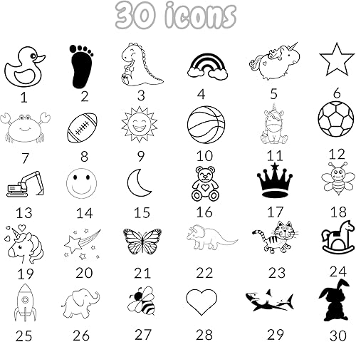 Miniatura 3 de FCQIANKM Juego de baberos de silicona personalizados para bebés, cuchara y tenedor con icono de nombre, baberos personalizados para niños pequeños,