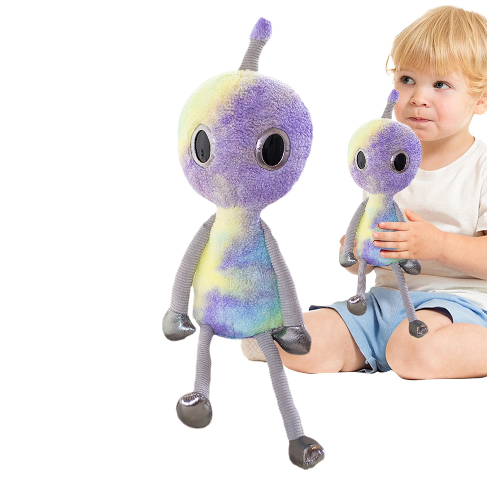 Alien Plush Toy - 38 cm Cute Stuffed Doll, Exaggerated Big Eye Design, Smooth Soft Touch Fabric, Fun Decorative Figure | Adorable Companion Gift for Children Girlfriend Sister Birthday Holiday Use