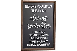 SIMPLY ANI: Before You Leave This Home Sign | Sign with House Rules