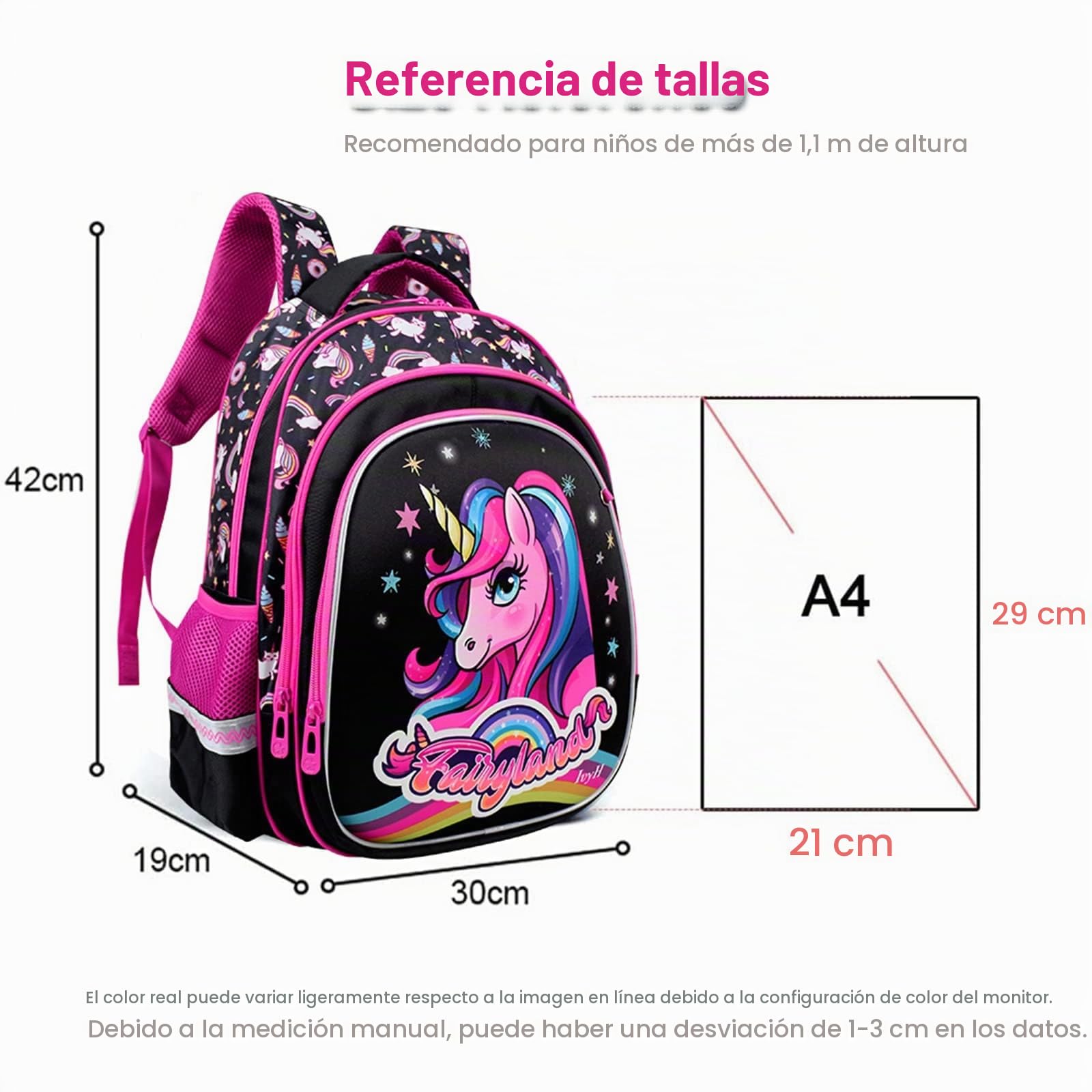 IvyH Trolley-Tasche für Kinder, Grundschultasche, Schulranzen mit Rollen, mit Lunchtasche, ideal für 1-6 Schüler