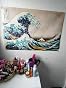 Poster La Grande Vague De Kanagawa Katsushika Hokusai 91,5 X 61 Cm - Close Up