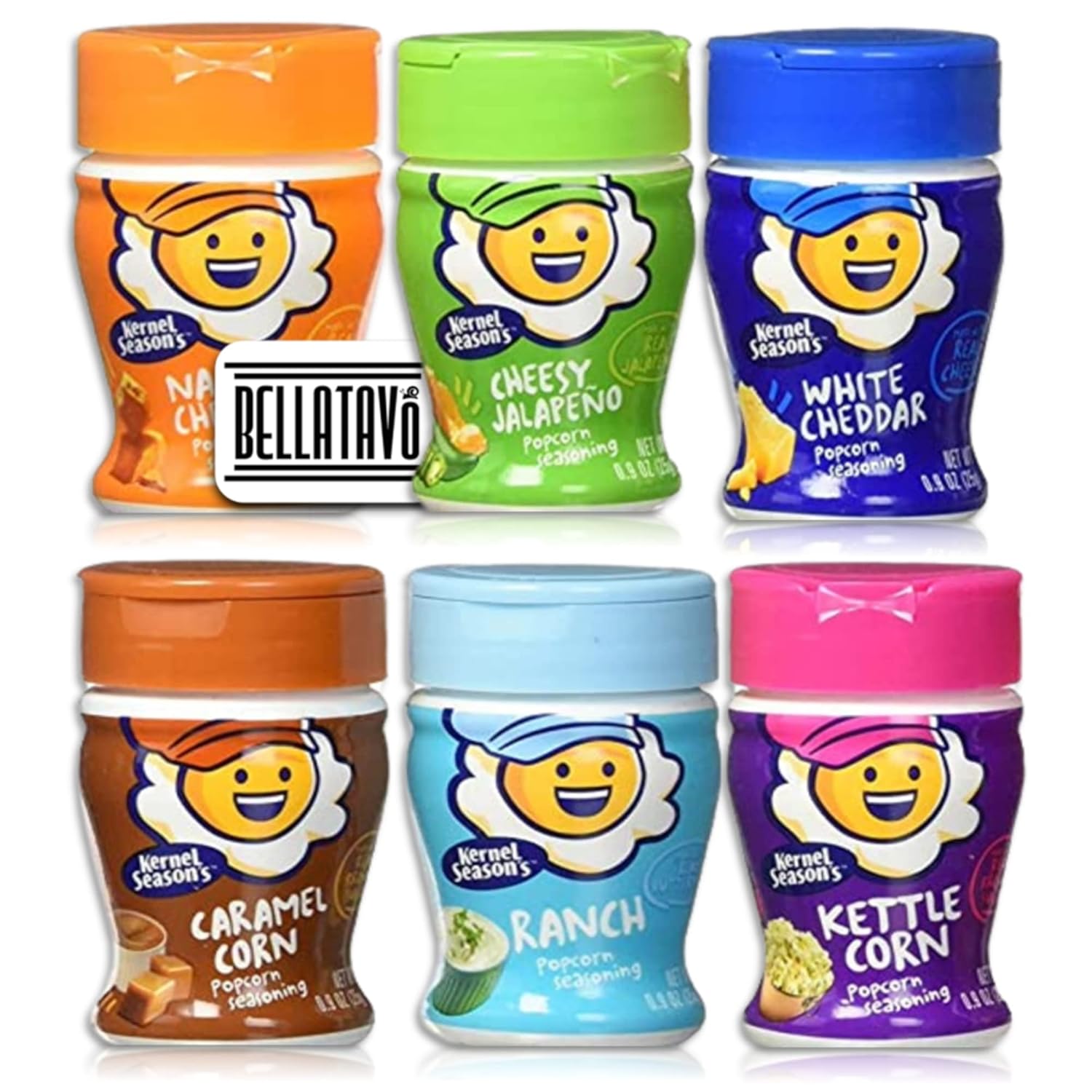 Buy Mini Popcorn Seasoning Variety Pack. Includes Six0.9 Oz of Kernel Season's Popcorn