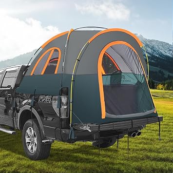 Truck Bed Tent 2025 Upgrade Truck Tent Easy Setup for Camping, 3000mm Waterproof Pickup Truck Tent for 2 Person