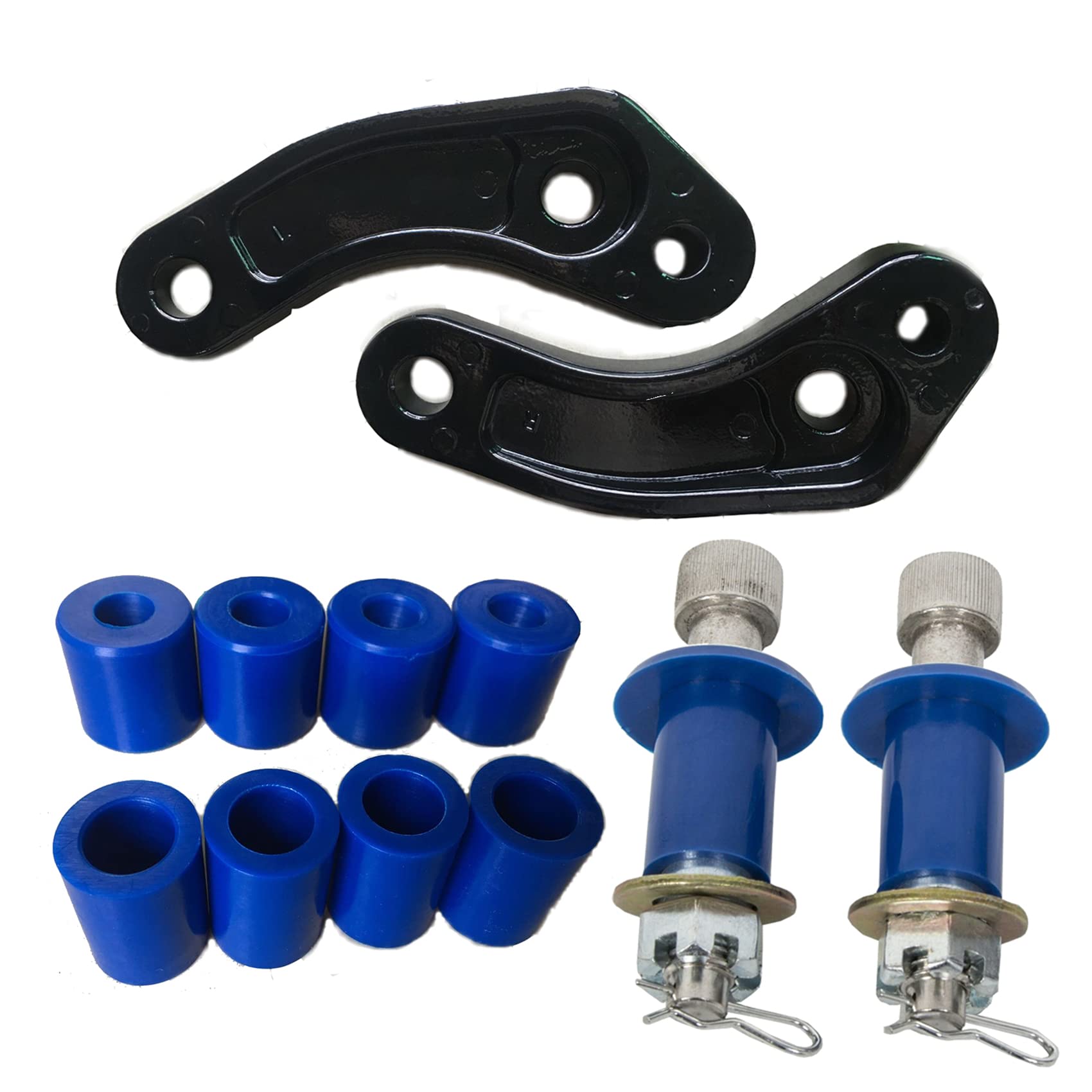 Hood Roller Bushings and Hood Pivot Hinge Bushing Mount Bracket Kit for Peterbilt Peterbilt 357 375 377 378 379